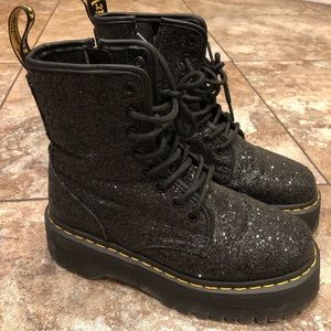 !!SOLD!!Dr Martens Platform Chunky Glitter Jadons